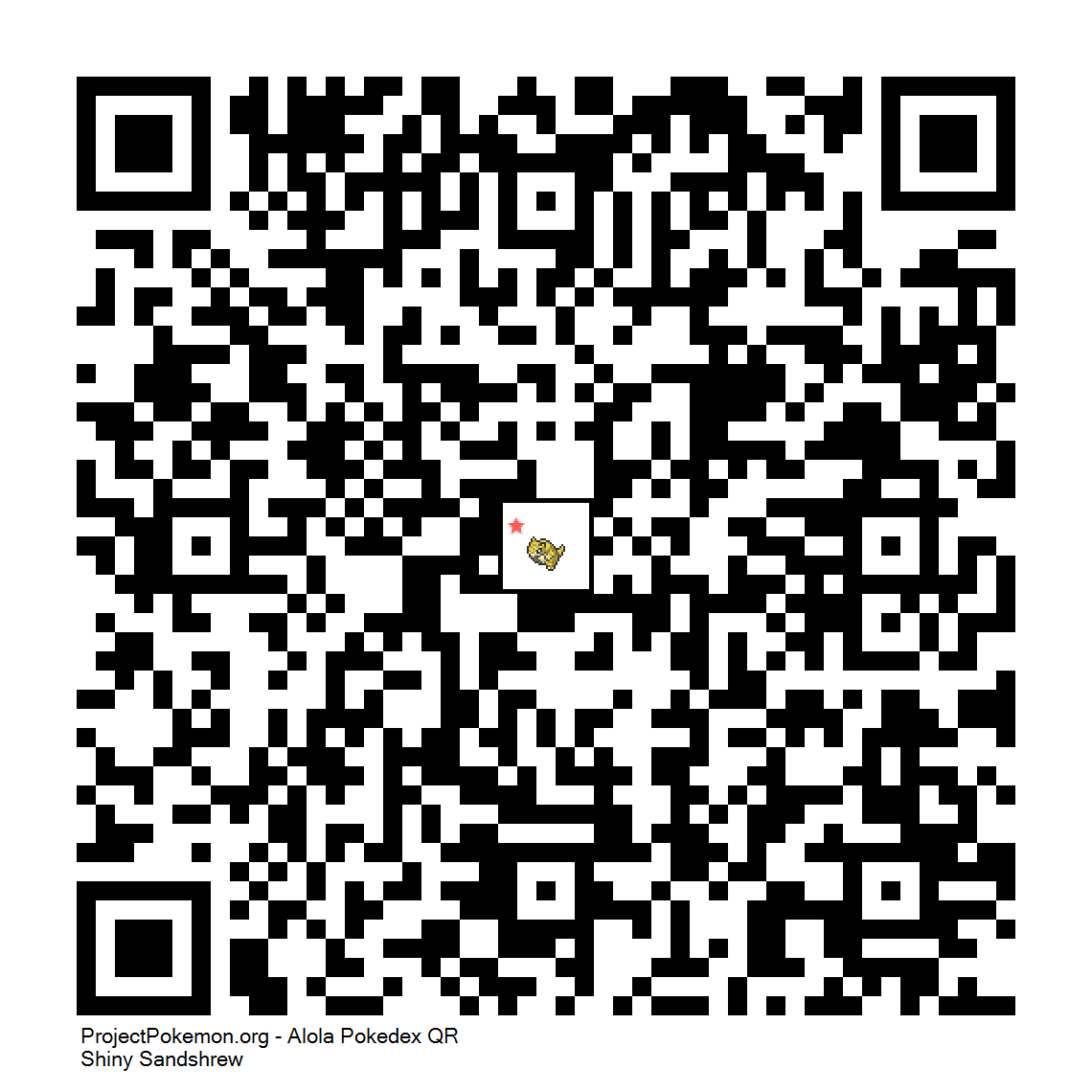 Cdigo QR de Sandshrew variocolor